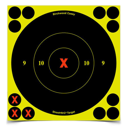 Birchwood Casey B8-60 6-Inch Round X-Bullseye Targets - Pack of 60
