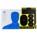 Birchwood Casey SOK-2 Silhouette Target Kit - 12x18, 9, and 4 Inch Targets for Shooting Practice