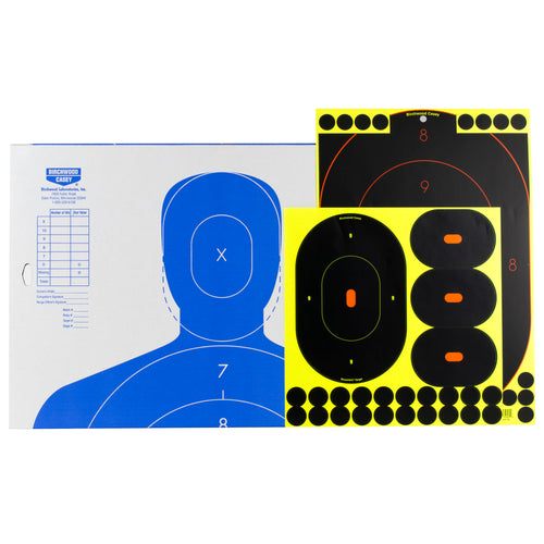 Birchwood Casey SOK-2 Silhouette Target Kit - 12x18, 9, and 4 Inch Targets for Shooting Practice