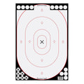 Birchwood Casey Shoot-N-C White/Black Shooting Targets - 12x18 Inches, Pack of 5