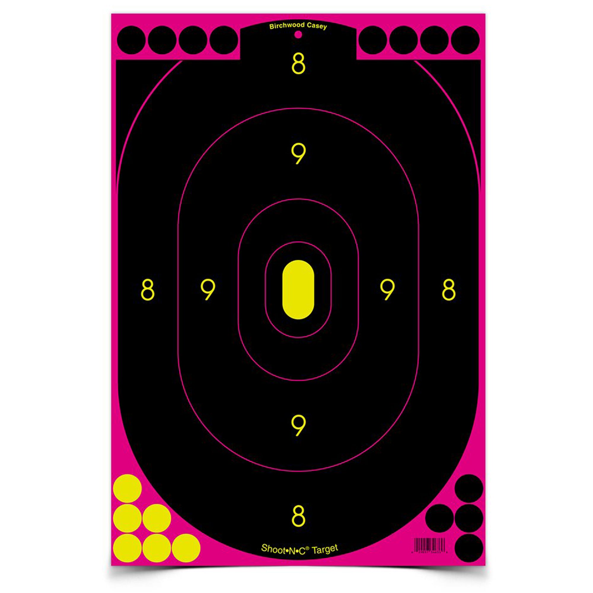 Birchwood Casey Shoot-N-C 12x18 Inch Targets – Pack of 5 for Target Practice and Shooting Sports