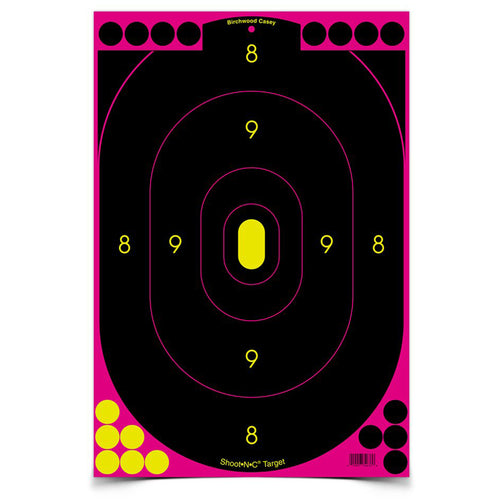 Birchwood Casey Shoot-N-C 12x18 Inch Targets – Pack of 5 for Target Practice and Shooting Sports