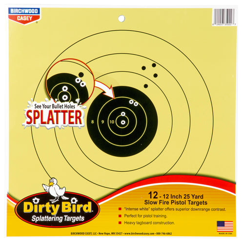 Birchwood Casey Dirty Bird 25-Yard Pistol Target - Model BC-35022