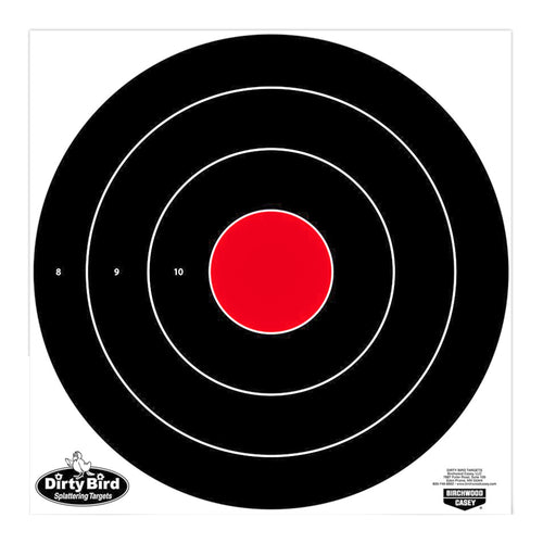 Birchwood Casey Dirty Bird Bullseye Target – 17.25 Inch Shooting Practice Targets (Pack of 5)