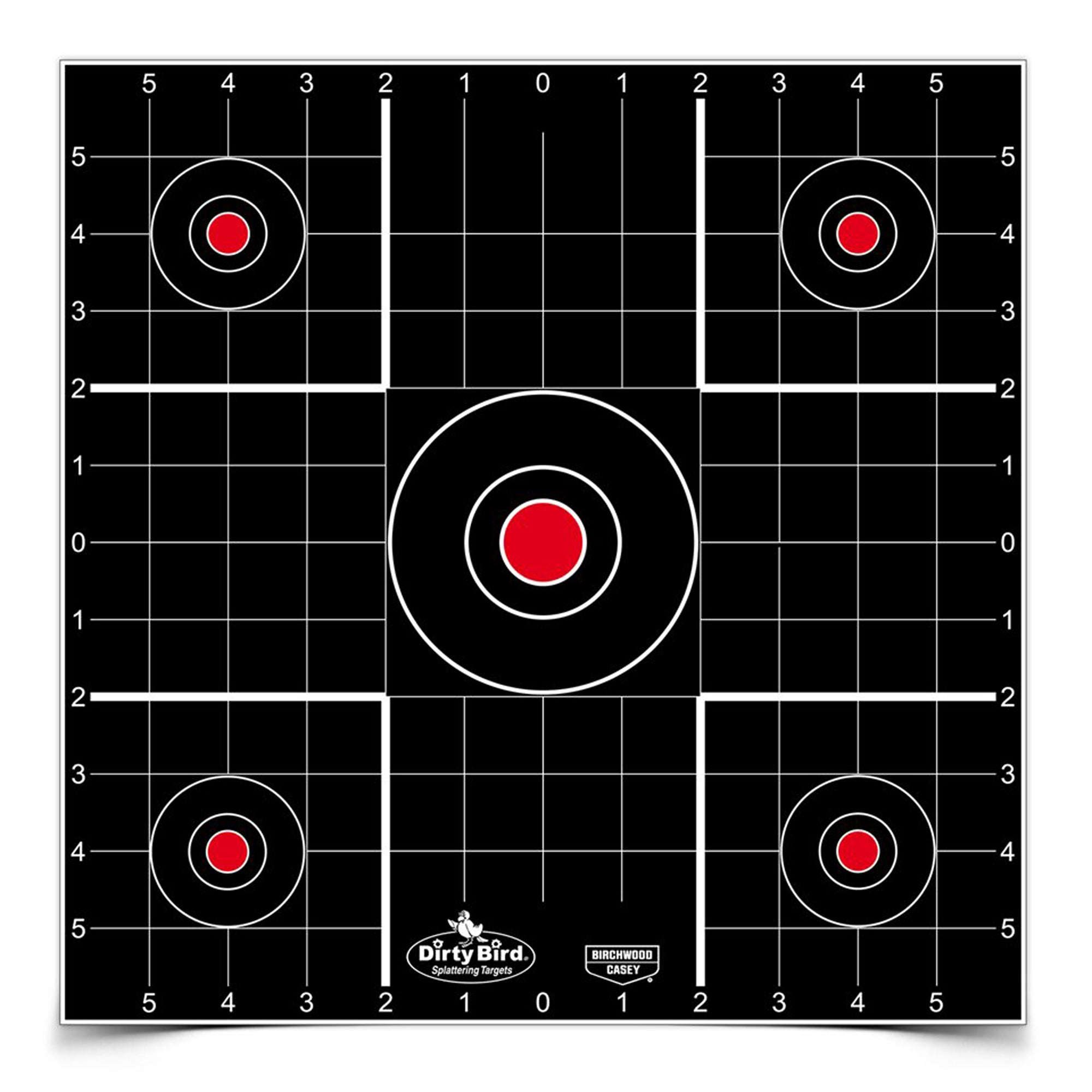 Birchwood Casey Dirty Bird Sight-In Targets, 12-inch - 12 Pack