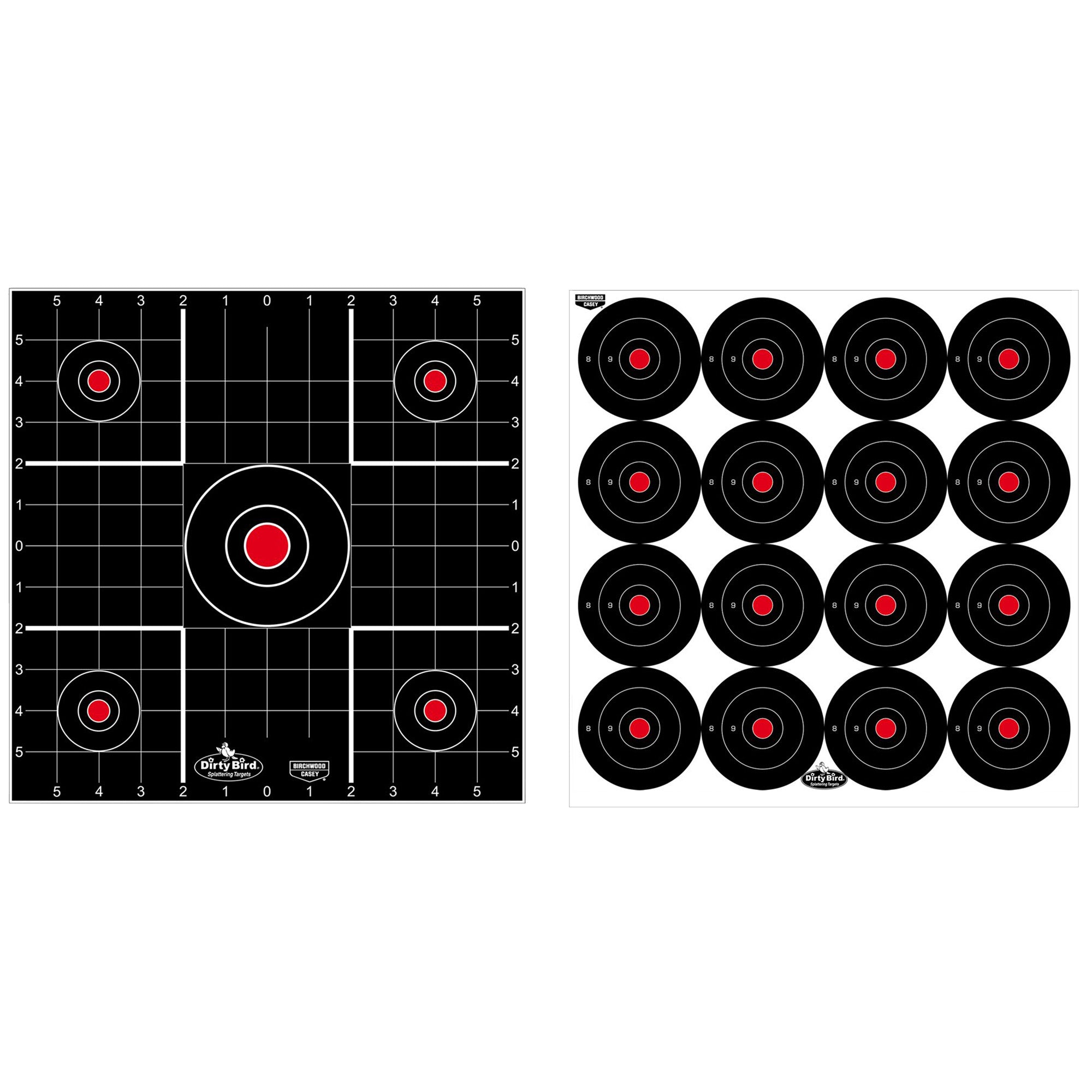 Birchwood Casey Dirty Bird Combo Targets - 12 Pack for Practice and Range Shooting