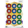 Birchwood Casey B/C Pregame Star Burst Targets, 12x18 Inches, Pack of 8