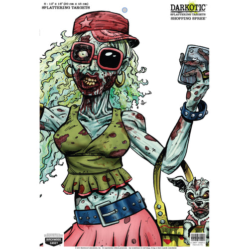 Birchwood Casey Darkotic/Zombie 12x18 Inch Shooting Targets (8 Pack)