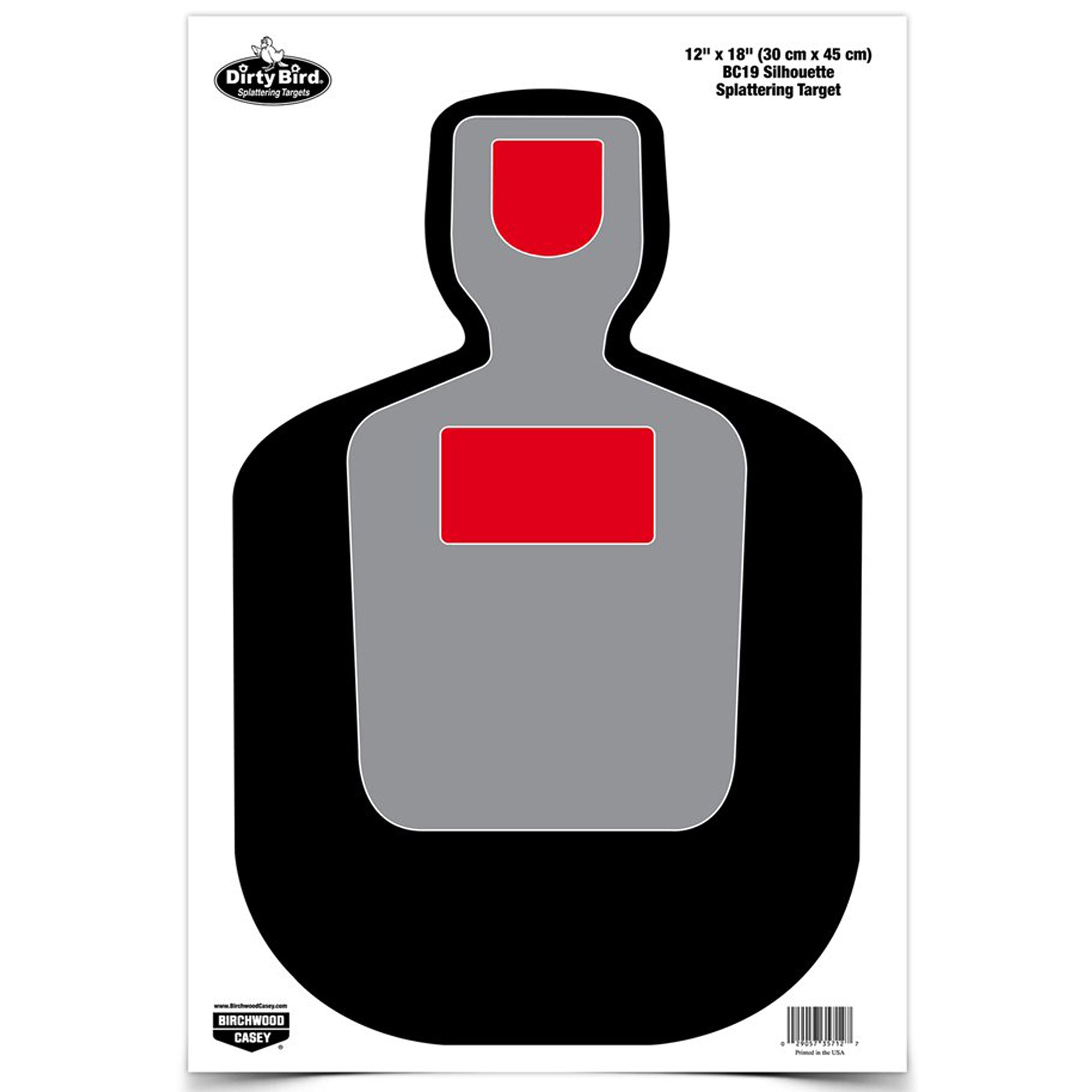 Birchwood Casey B/C Dirty Bird BC19 Shoot & Leave Target - 12x18 Inches, Pack of 8
