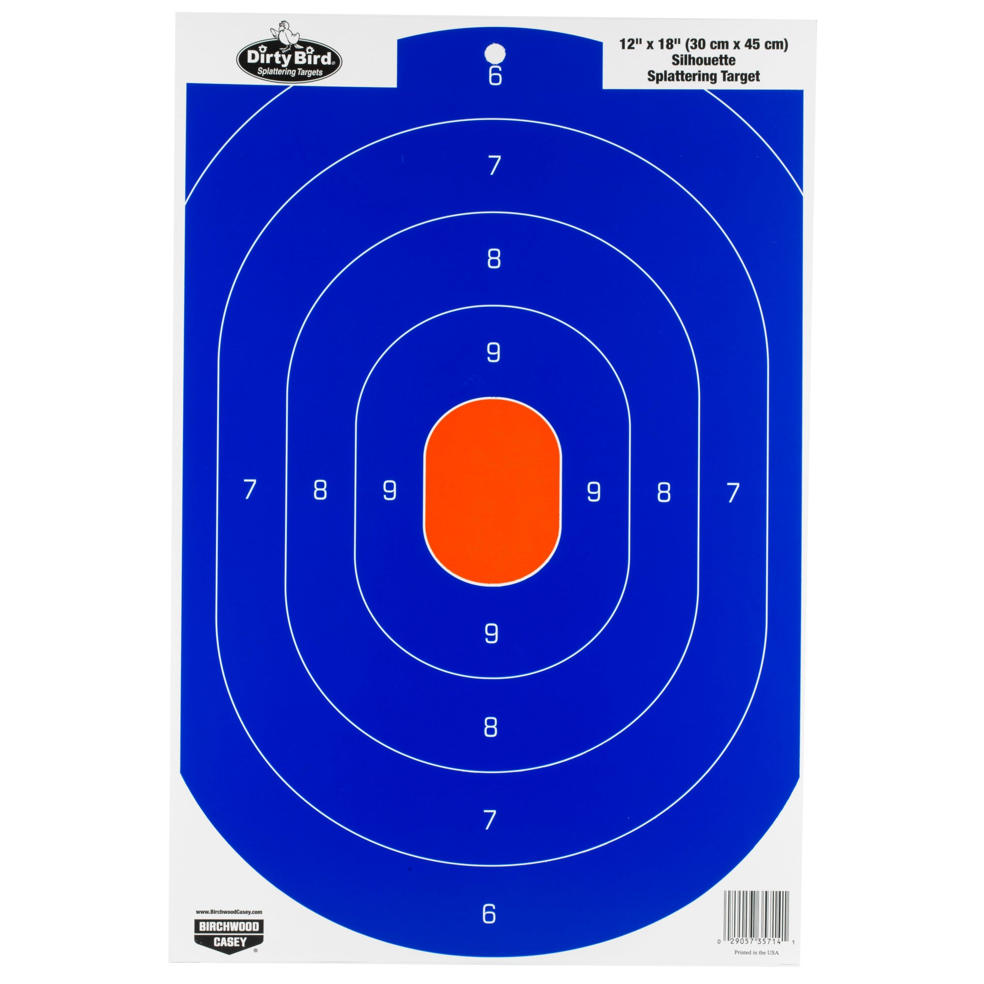 Birchwood Casey Dirty Bird Silhouette Targets 12x18 Inches, Pack of 8