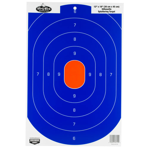 Birchwood Casey Dirty Bird Silhouette Targets 12x18 Inches, Pack of 8