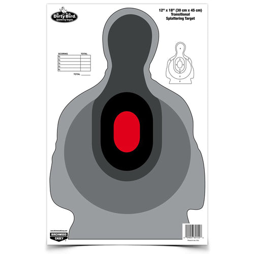 Birchwood Casey Dirty Bird Target Set – 12 x 18 Inches, 8 Pack for Shooting Practice and Range Use