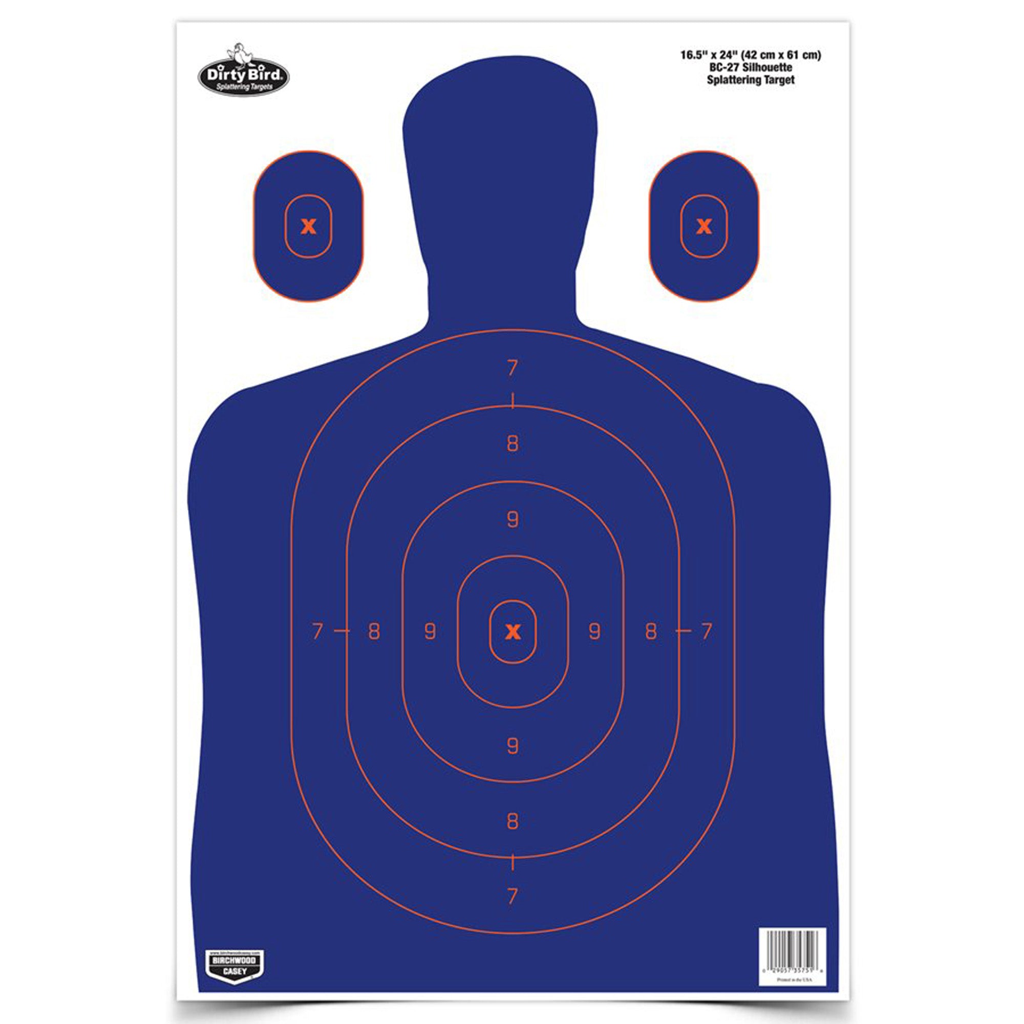 Birchwood Casey Dirty Bird Silhouette Targets – 16.5 x 24 Inches, Pack of 3