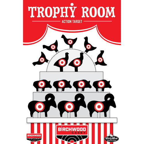 Birchwood Casey Dirty Bird 12x18 Inch Target - Pack of 6 for Shooting Practice and Range Use