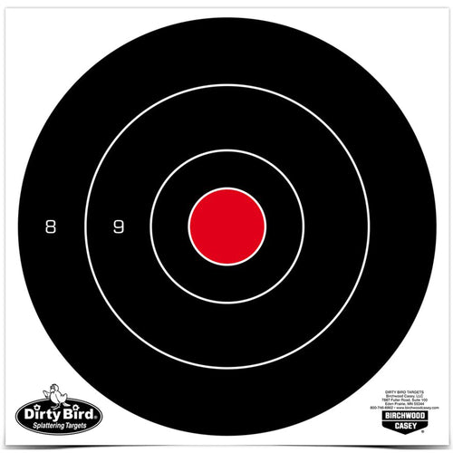 Birchwood Casey Dirty Bird 8-inch Round Bullseye Targets (25 Pack)