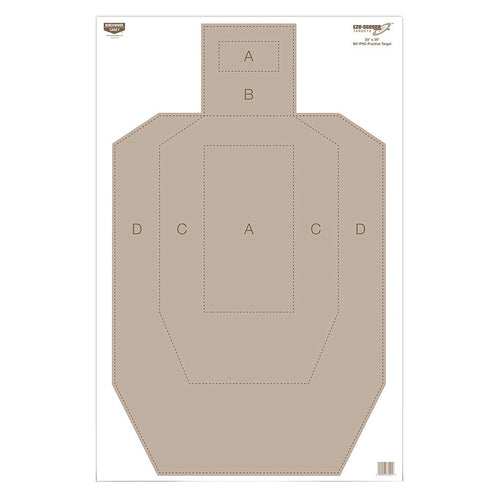 Birchwood Casey Eze-Scorer IPSC Targets – 23x35 Inches, Pack of 100