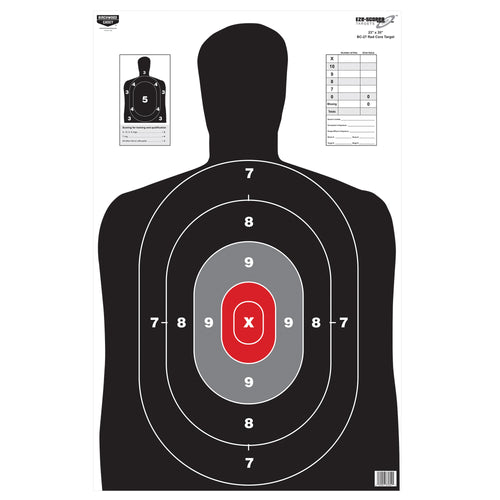 Birchwood Casey B/C EZE-SCORER BC27 Red Target 23x35 Inches for Shooting Practice