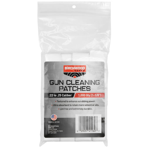 Birchwood Casey BC-41160 .22-.25 Caliber Gun Cleaning Patches – 1,000 Pack