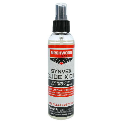Birchwood Casey Synvex Glide-X Oil 6oz Spray for Firearm Maintenance