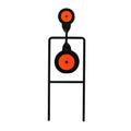 Birchwood Casey B/C World of Targets Double Magnet Spin Target - Durable Steel Shooting Practice Target