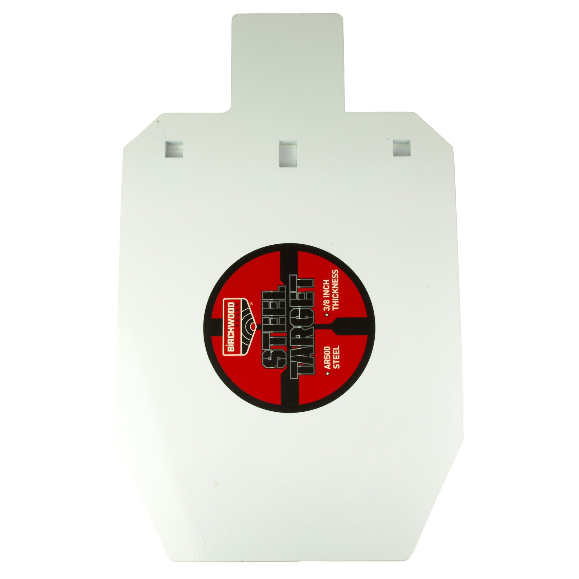Birchwood Casey BC-47662 2/3 IPSC Silhouette Target with White Finish