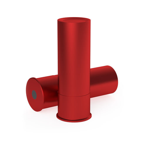 Birchwood Casey Duracap 12 Gauge Dummy Rounds - Red Aluminum Snap Caps (4-Pack)