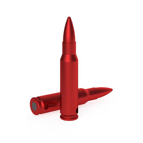 Birchwood Casey DURACAP .308 Dummy Round Training Snap Caps - Red Aluminum, 4 Pack