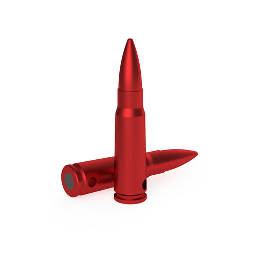 Birchwood Casey DURACAP 762X39 Dummy Round Snap Caps - Red Aluminum Training Ammunition (4 Pack)