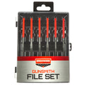 Birchwood Casey Gunsmith File Set 6-Piece Kit in Black and Red
