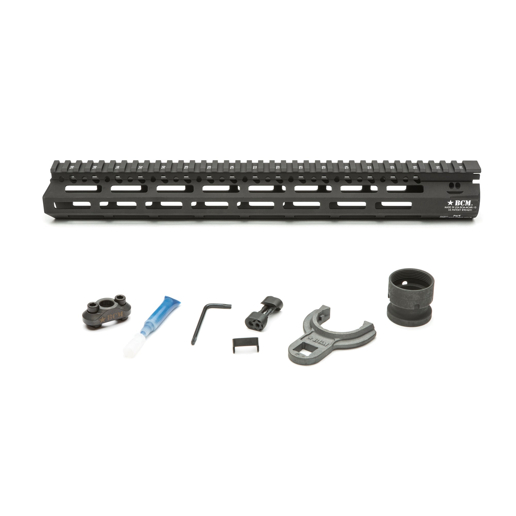 Bravo Company M-LOK Compatible Modular Rail (MCMR) 15-inch Handguard for AR-15 - Black