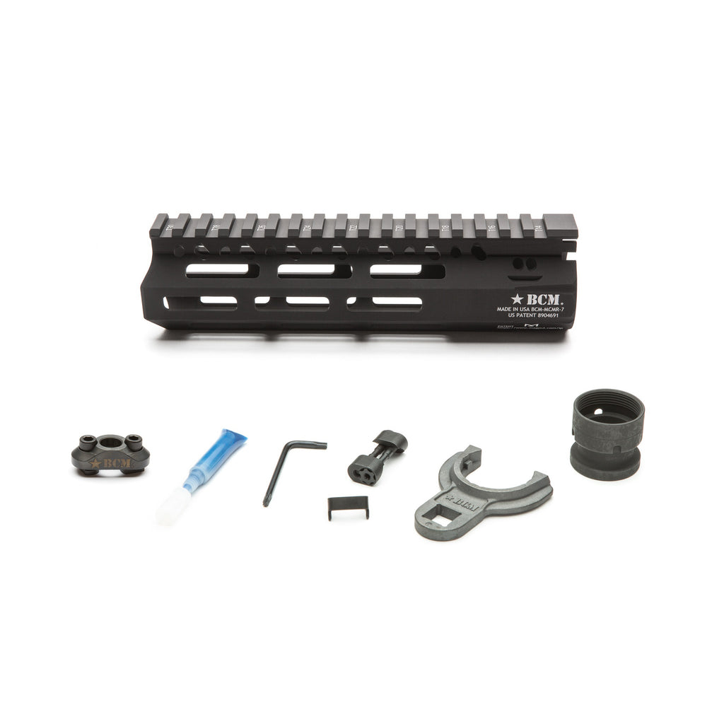 Bravo Company M-LOK Compatible Modular Rail (MCMR) for 5.56 Rifle - 7 Inches, Black