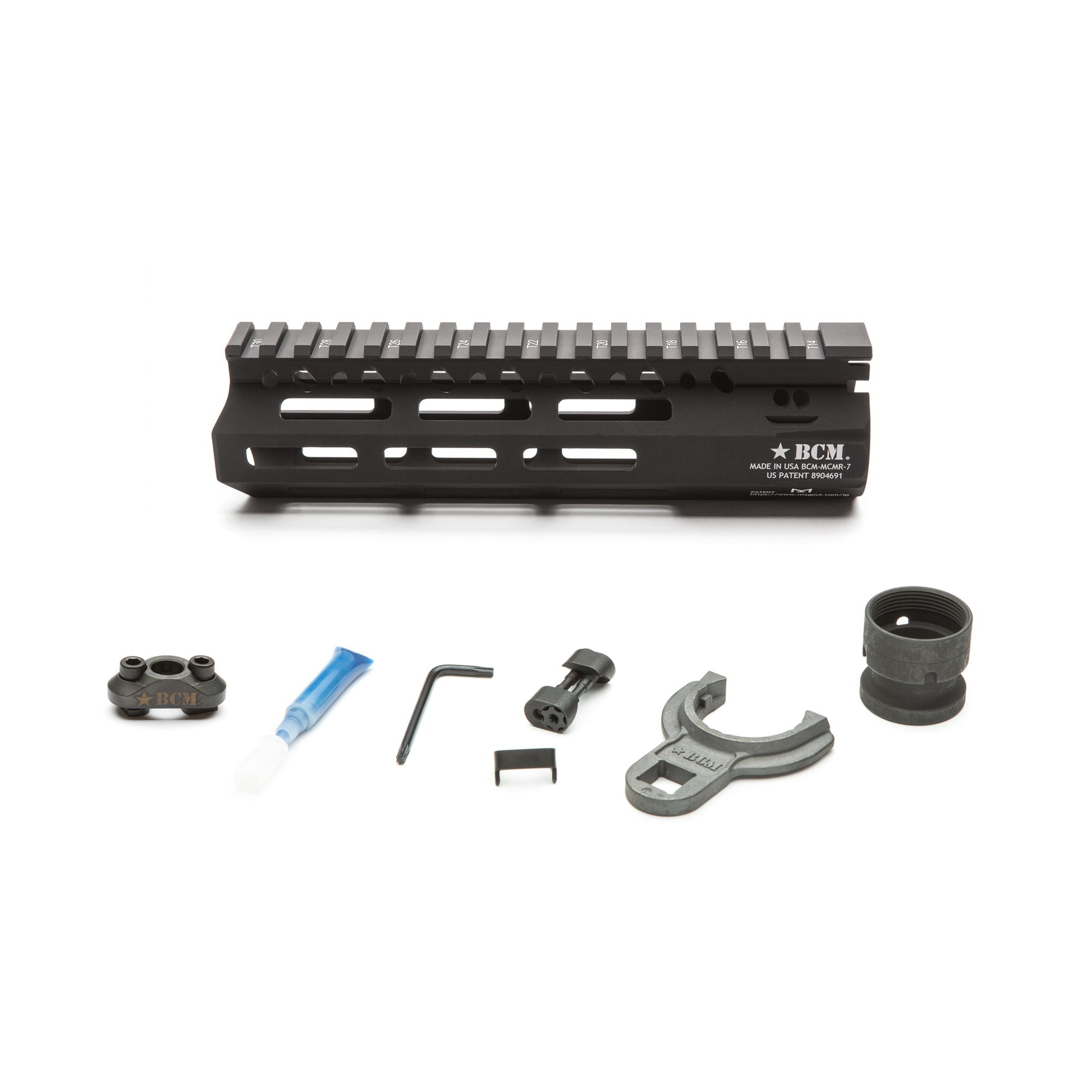 Bravo Company M-LOK Compatible Modular Rail (MCMR) for 5.56 Rifle - 7 Inches, Black