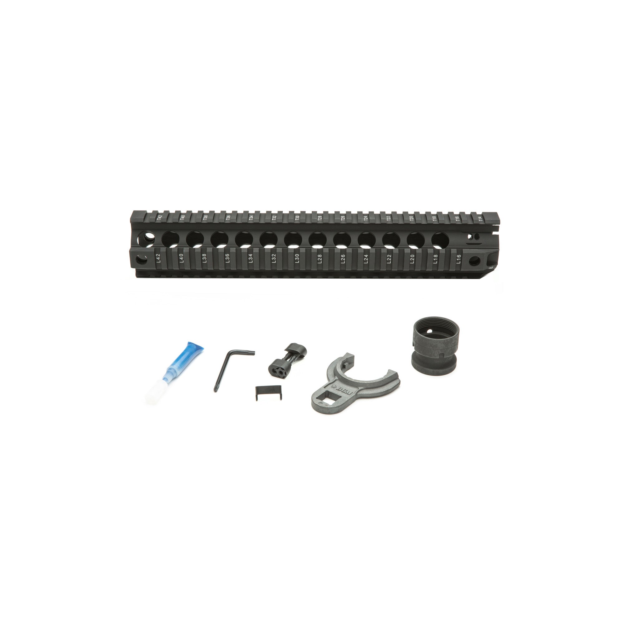 Bravo Company BCM-QRF-12-556-BLK Quad Rail Free Float Handguard for AR-15 - 12 Inch Black