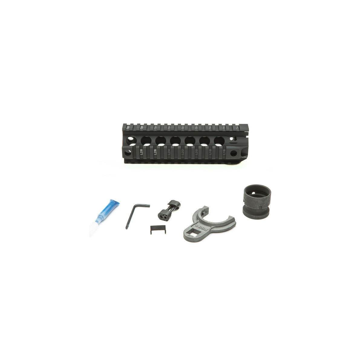 BCM GUNFTR QUAD RAIL 556 7 BLK