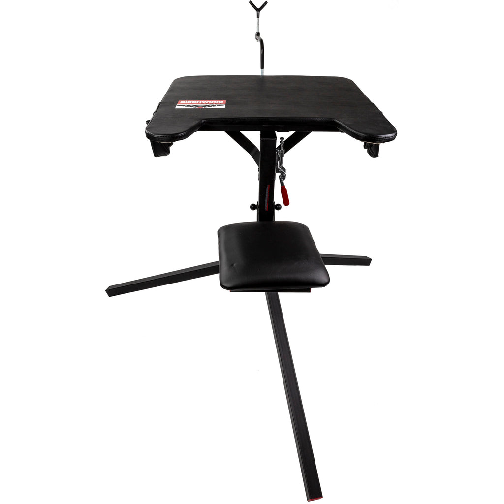 Birchwood Casey BC-MSB300 Swivel Action Shooting Bench with Adjustable Gun Rest and Padded Vinyl Top