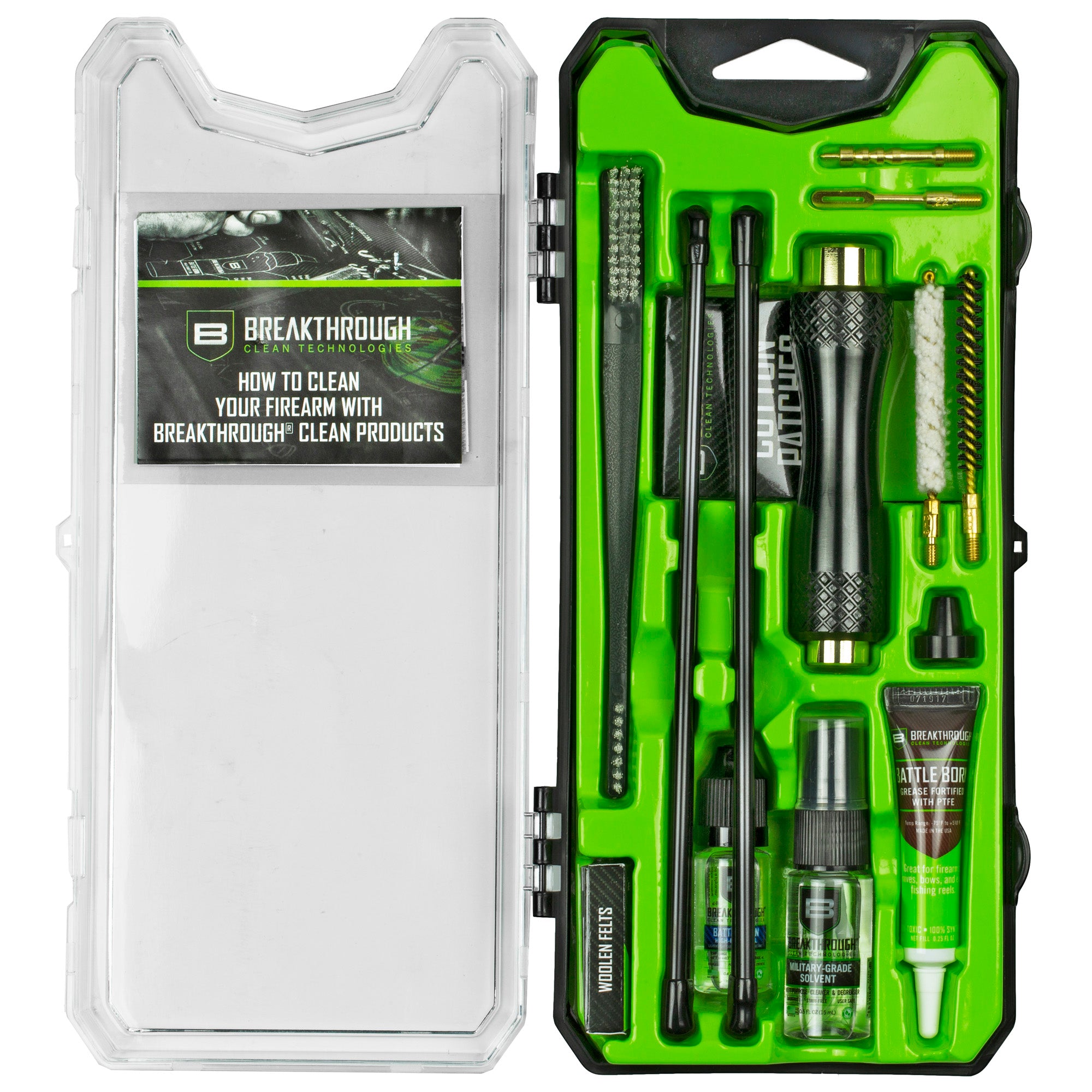 Breakthrough Clean Technologies Vision Series Cleaning Kit (Part No. BT-CCC-243R) for Precision Gun Maintenance