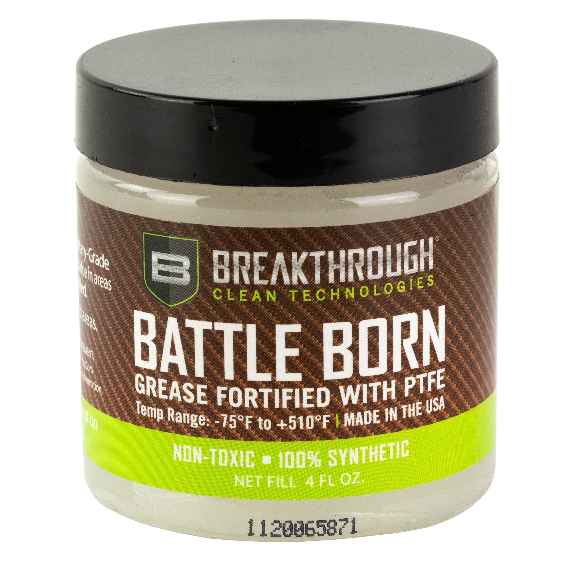 Breakthrough Clean Technologies Battle-Born Gun Grease - 4 oz for Firearm Maintenance