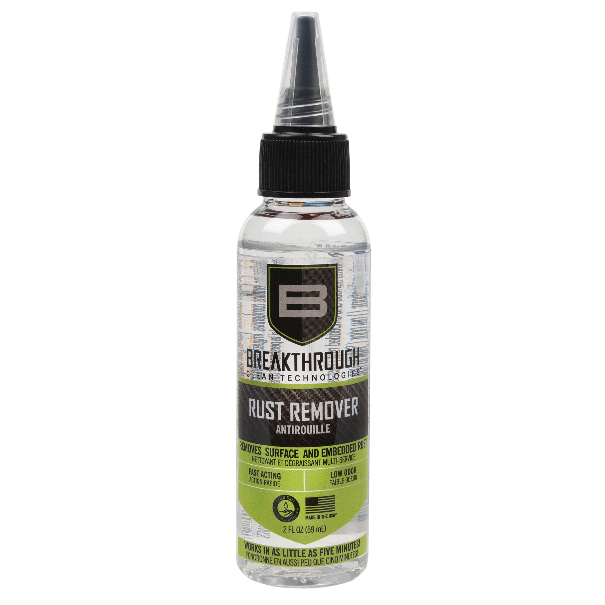 Breakthrough Clean Technologies BCT Rust Remover 2oz Cone Cap Bottle