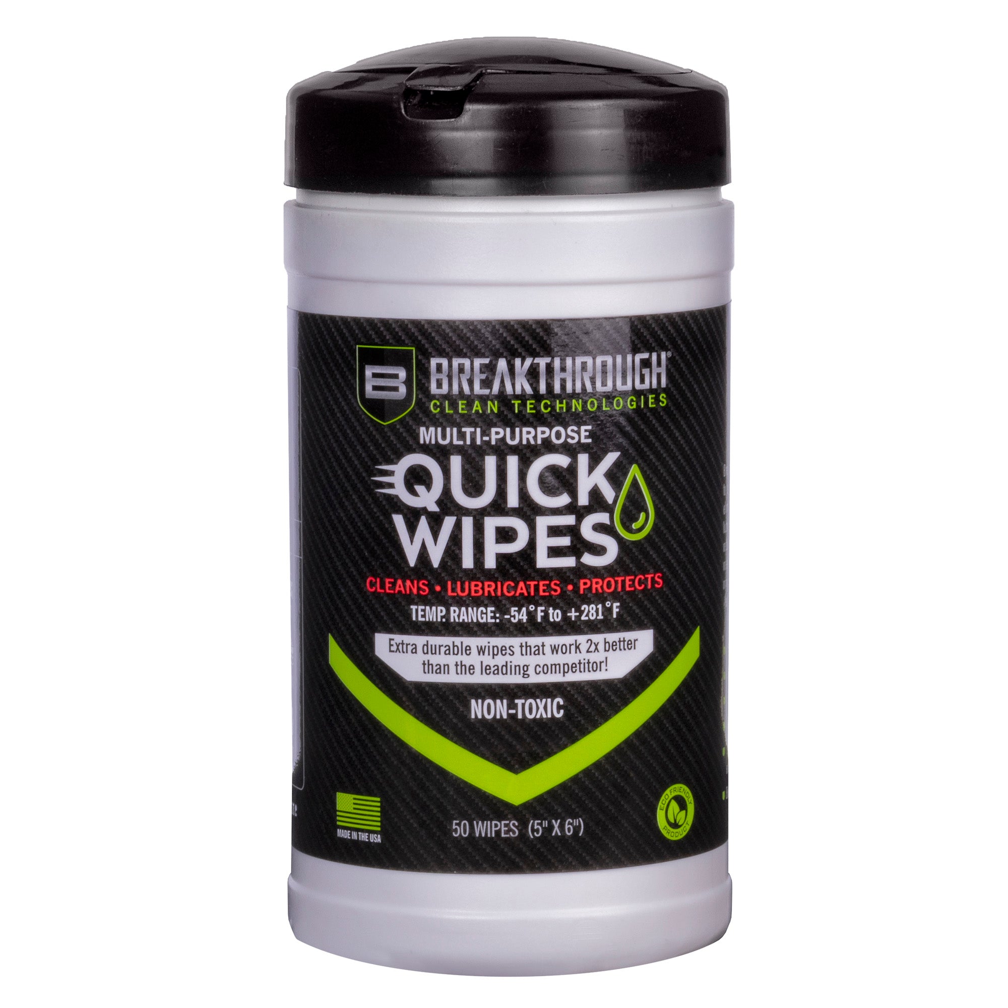 Breakthrough Clean Technologies BCT Synthetic CLP Quick Wipes 50 Count – Multi-Purpose Cleaner, Lubricant & Protectant