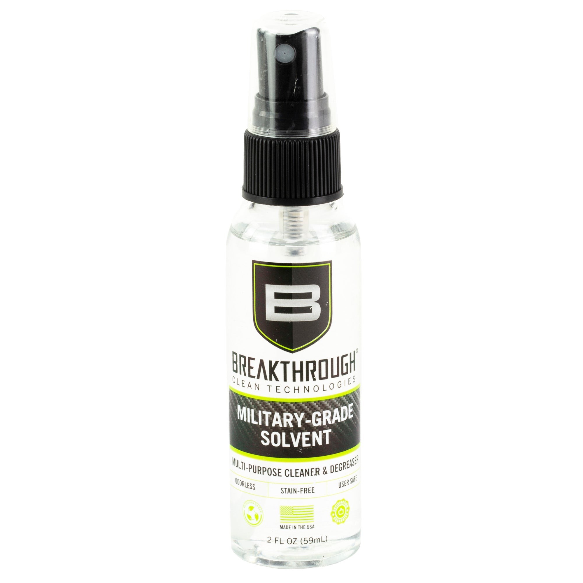 Breakthrough Clean Technologies Military-Grade Solvent 2oz Pump - Multi-Purpose Cleaner and Degreaser
