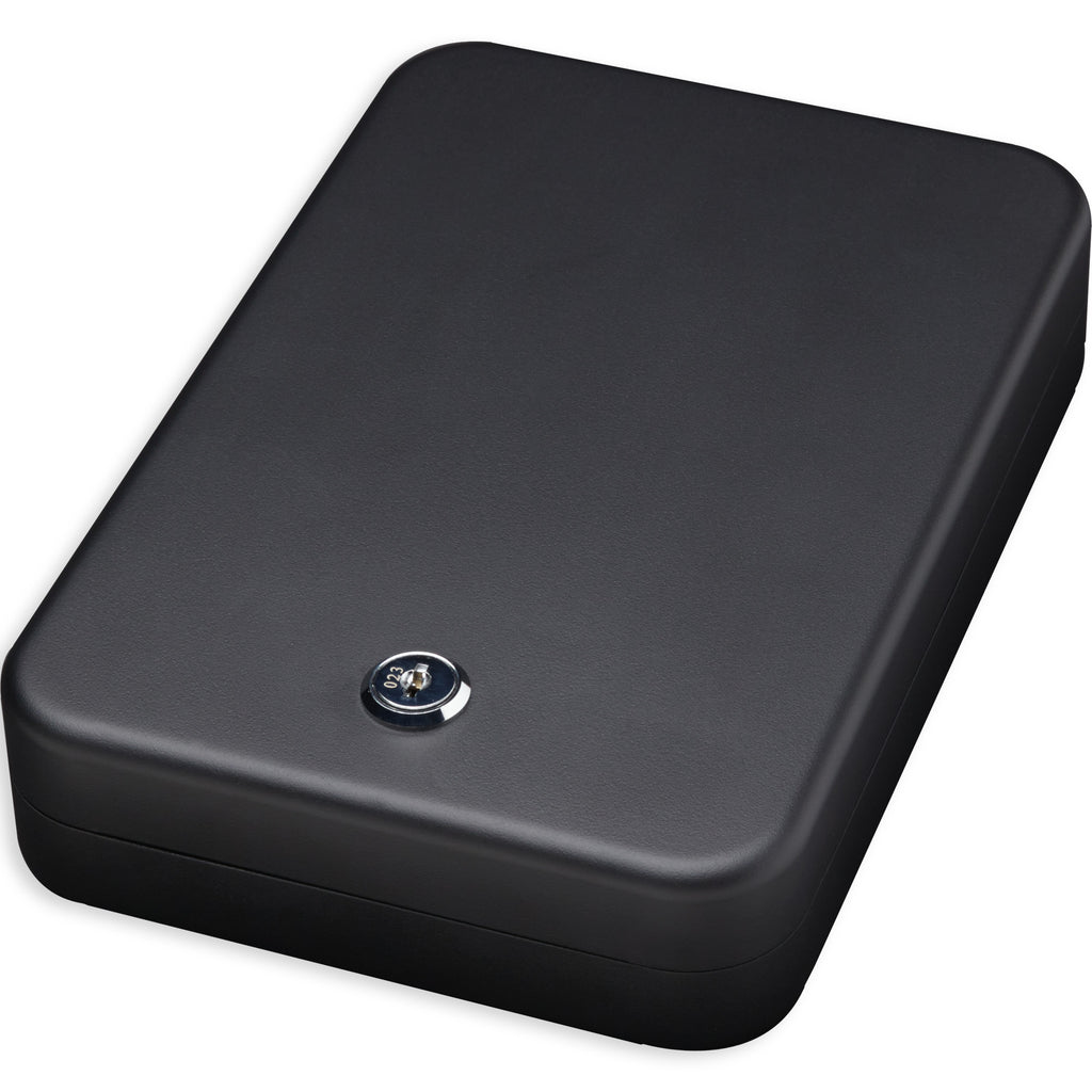 Bulldog Cases Personal Safe with Key Lock - Compact Black Storage Solution