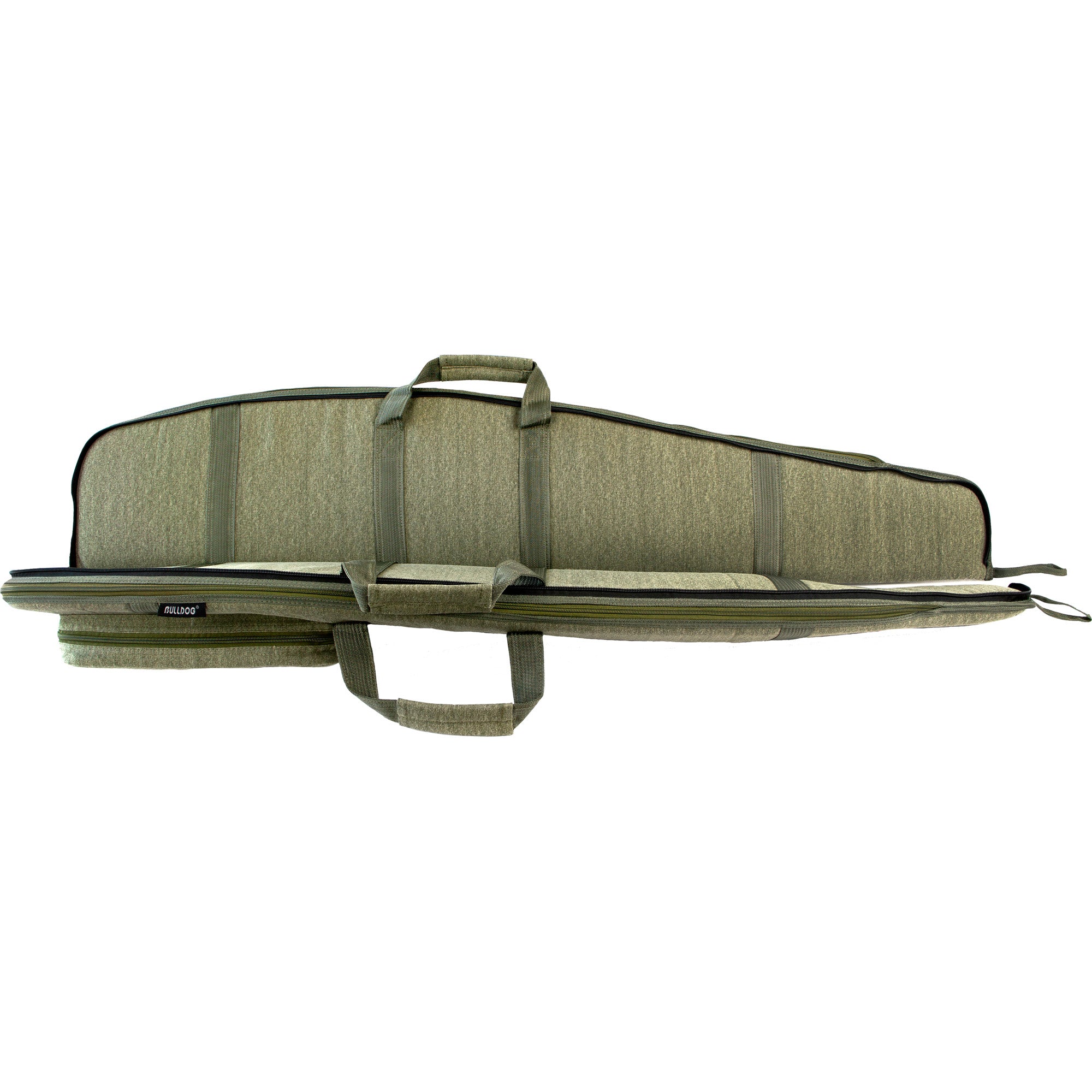 Bulldog Cases Double Split Series Rifle Case, 48-Inch, Green Nylon