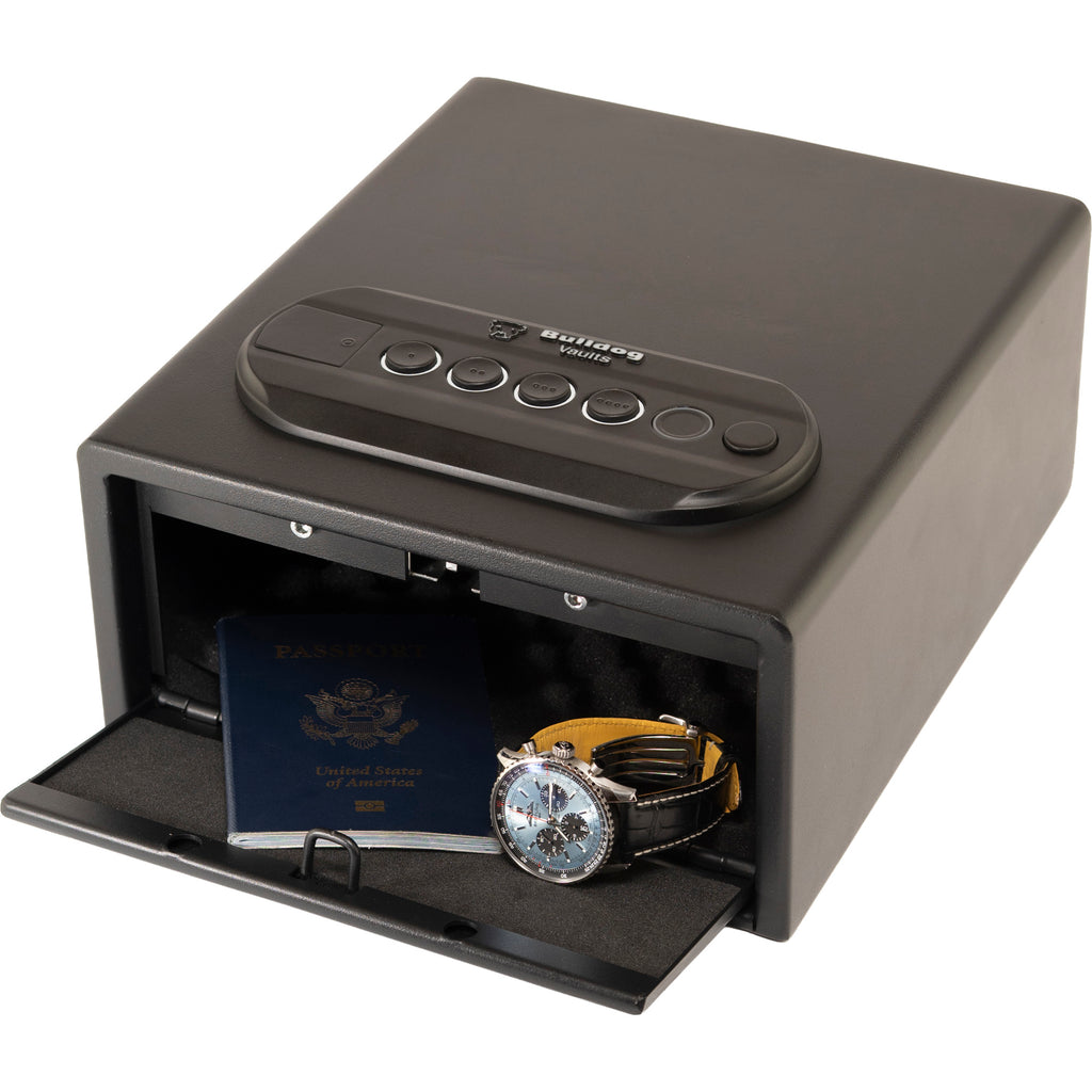 Bulldog Cases Pistol Vault Safe 11x8x5 in Black – Reliable Storage for Handguns