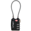 Bulldog Cases BULLDOG TSA Lock with Steel Cable - Black