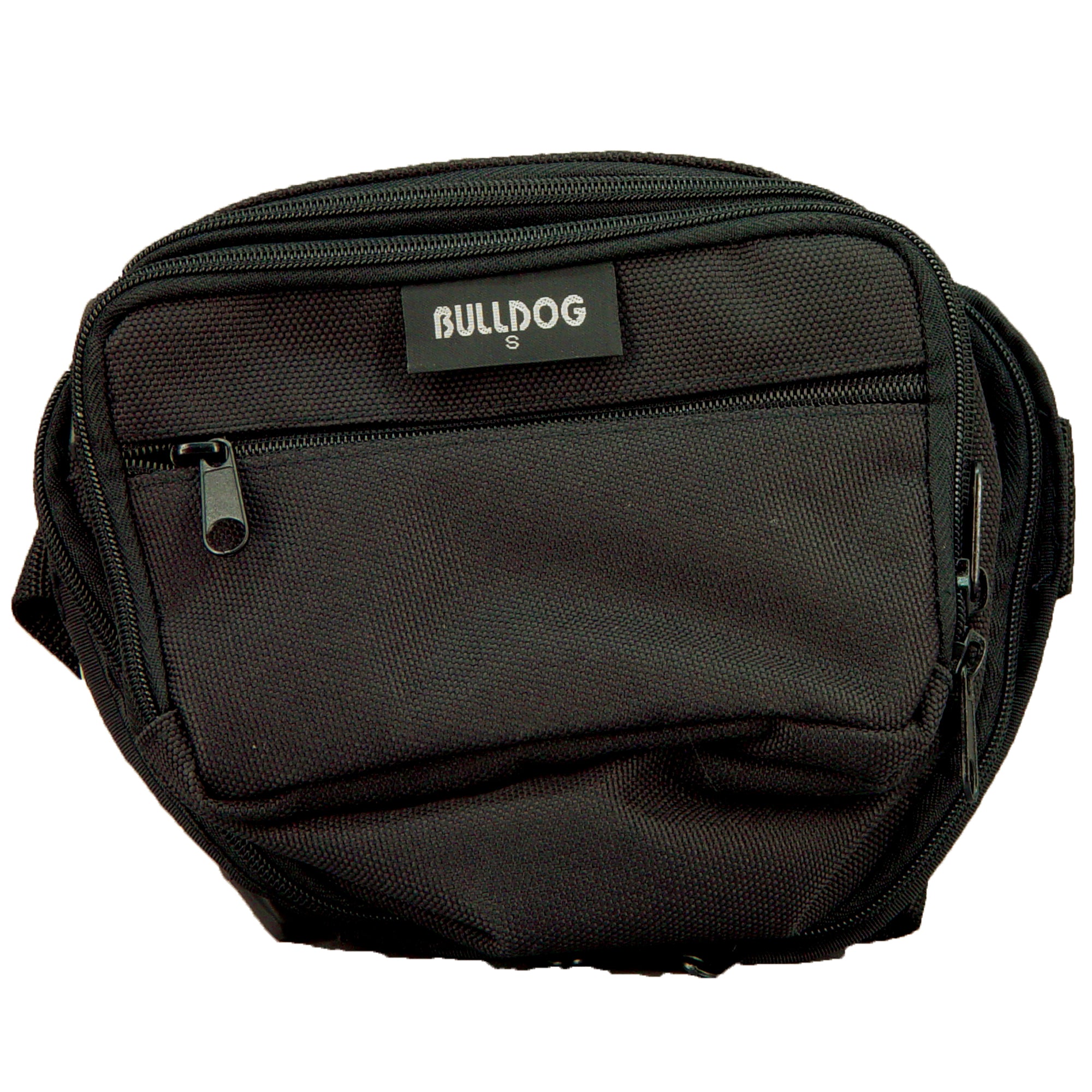 Bulldog Cases BD850 Small Black Nylon Fanny Pack for Weapons Storage and Carrying