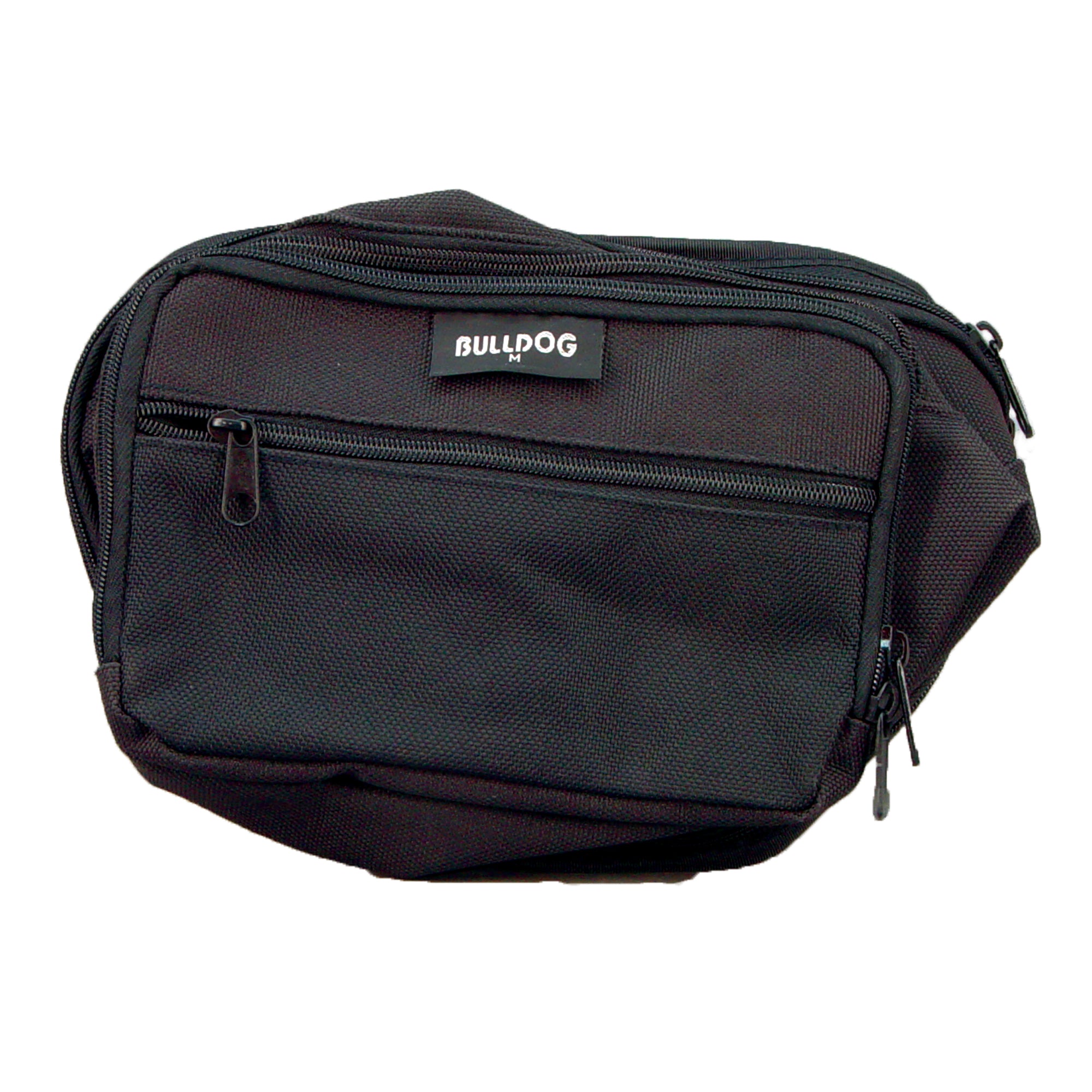 Bulldog Cases BD860 Medium Black Nylon Fanny Pack with Concealed Carry Storage