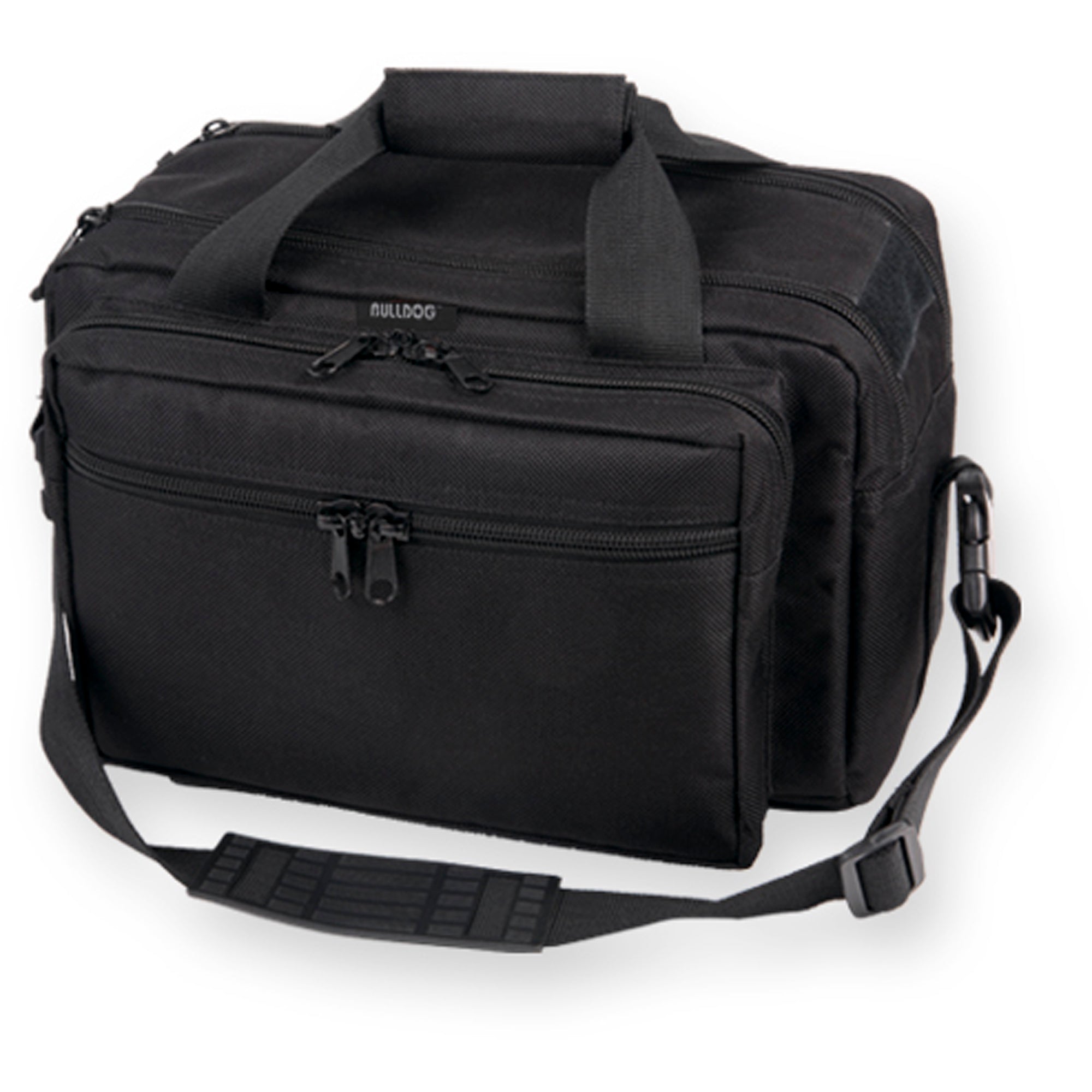 Bulldog Cases Deluxe XL Range Bag with Pistol Compartments in Black Nylon