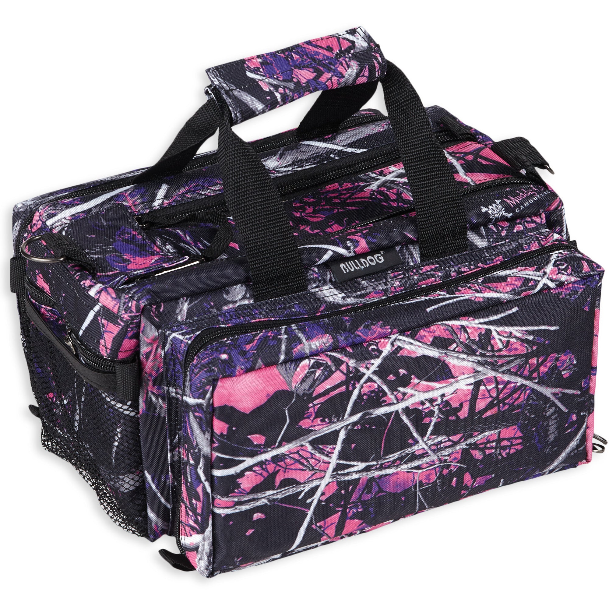 Bulldog Cases Deluxe Muddy Girl Camo Range Bag - Durable Nylon Shooting Gear Storage