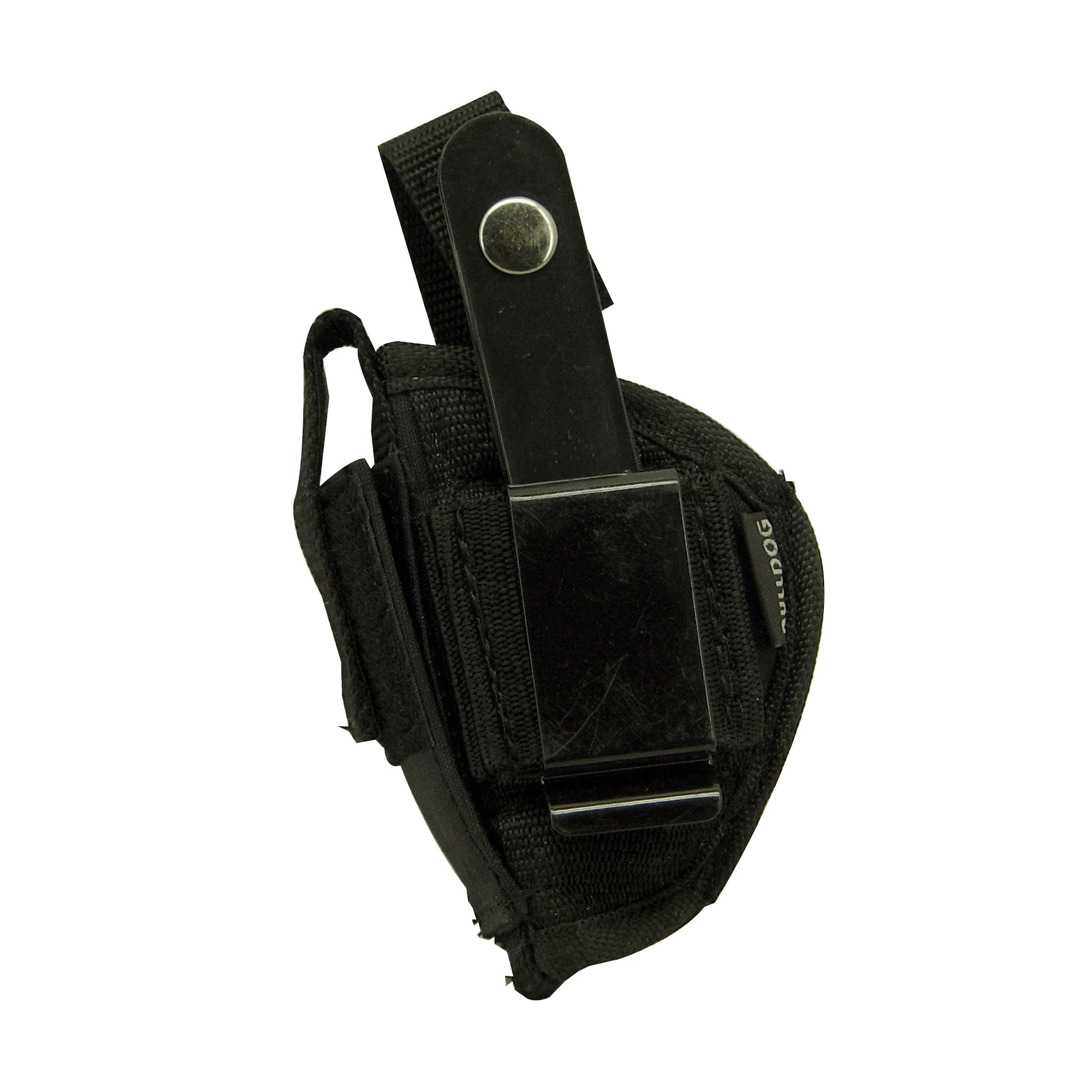Bulldog Cases Extreme Outside Waistband Holster for Pistols - Ambidextrous Black Nylon Design