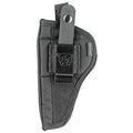 Bulldog Cases Extreme Pistol Holster - Outside Waistband Holster for 3 & 4 Inch Barrels, Ambidextrous, Black Nylon